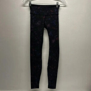 Lululemon Wunder Under Leggings Hi Rise Tight Full On Luxtreme Frozen Flourish 2